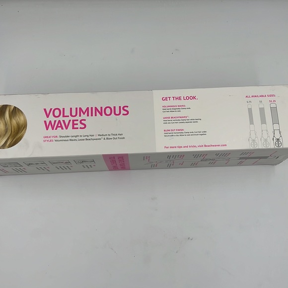 Beachwaver S1.25 Rotating Curling Iron Open Box Gently used look New - Picture 4 of 4